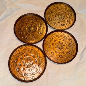 Pottery barn copper coasters